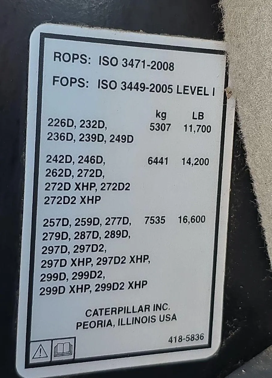 2017 Caterpillar 299D2